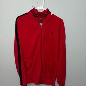 Polo by Ralph Lauren Red Full-Zip Sweatshirt